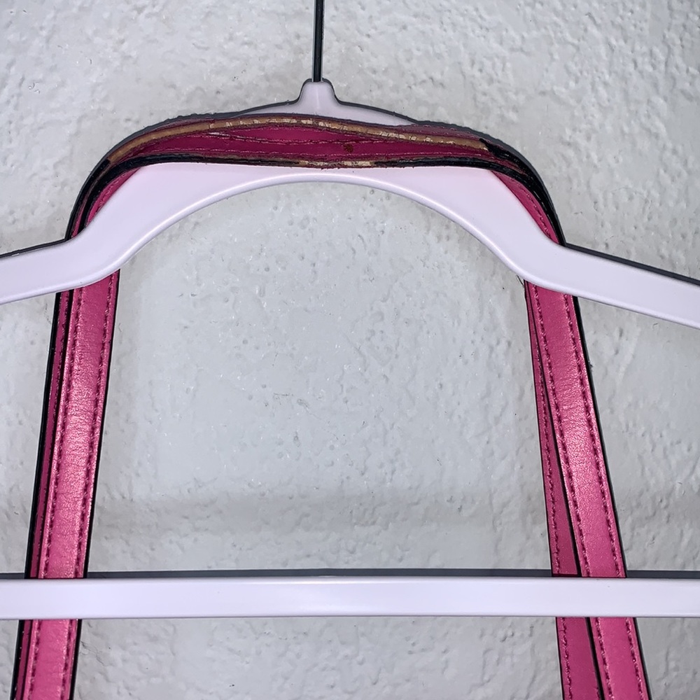 Kate Spade Pink Tote Bag Red Interior Large Shoulder Purse - Picture 11 of 16